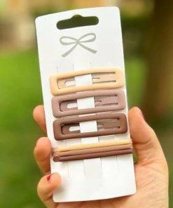 تق‌تقی و سنجاق مویی کرم قهوه‌ای