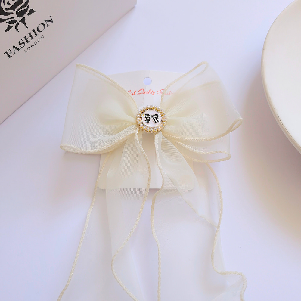 گیره فرانسوی پاپیون حریر در چهار رنگ پاستیلی