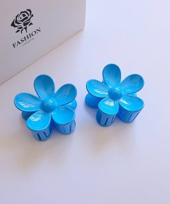 کلیپس مو گل آبی براق