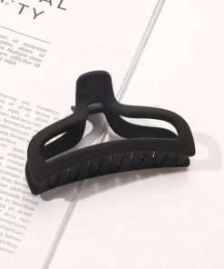 کلیپس مو مشکی مات مدل شیپوری سایز بزرگ
