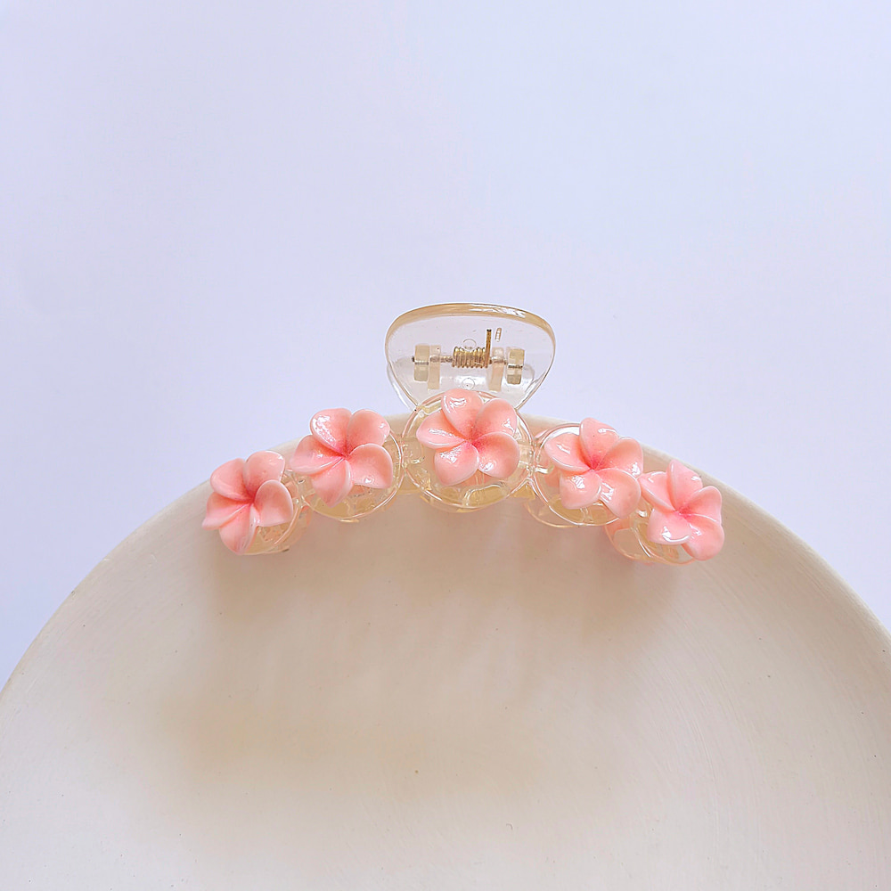 کلیپس مو پلومریا طرح گل پنج پر - Image 3