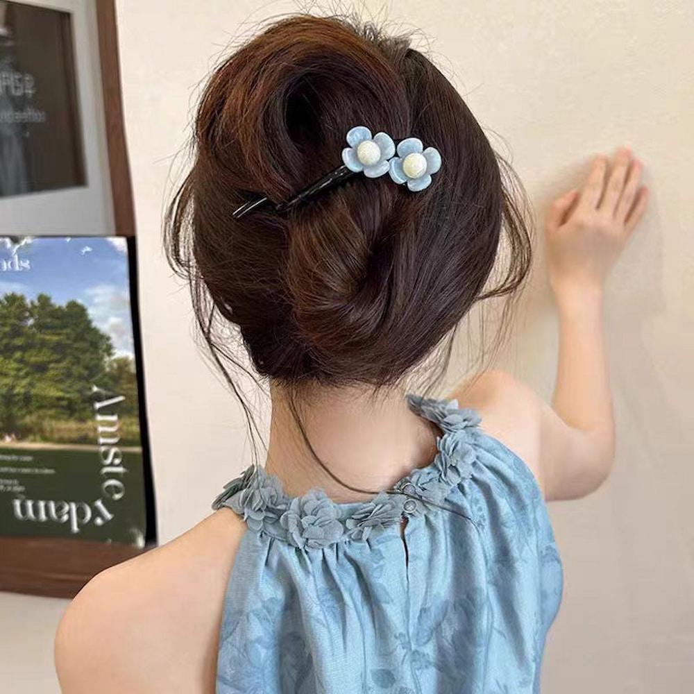 گیره مو چفتی مدل دو گل - Image 6