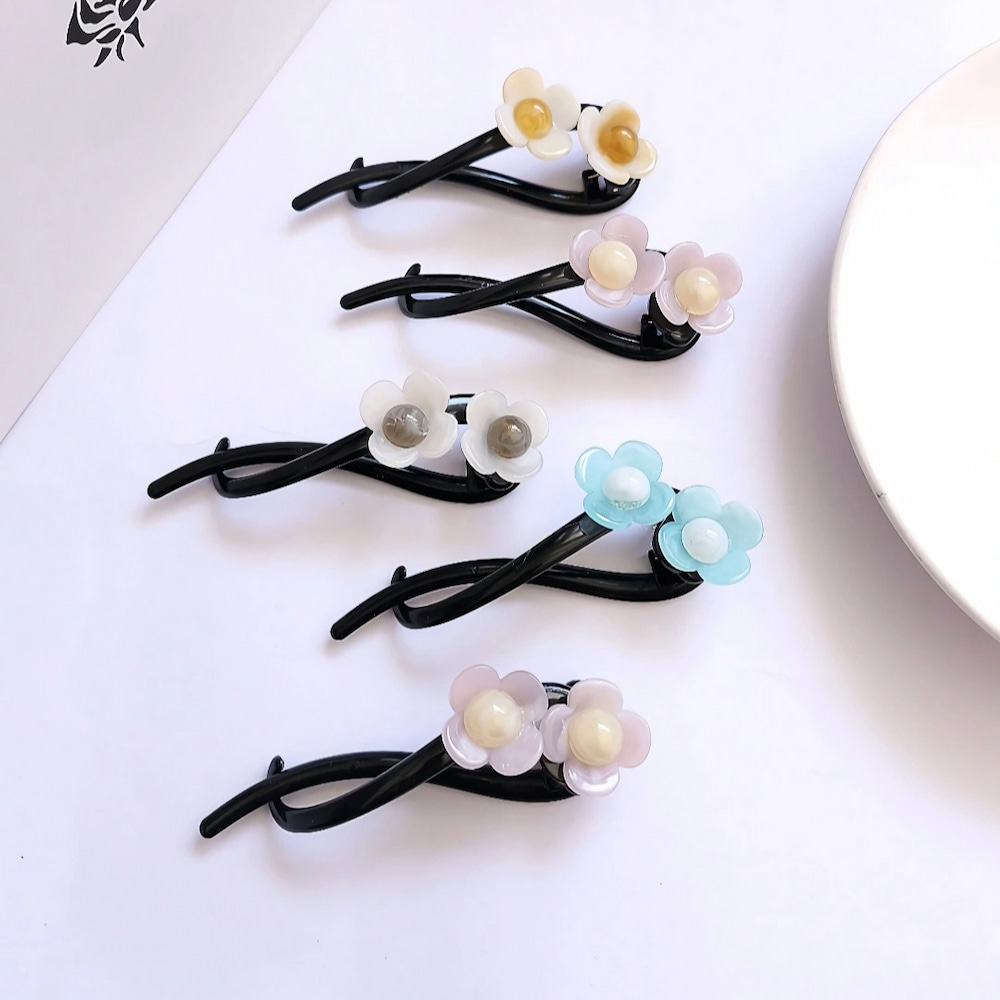 گیره مو چفتی مدل دو گل - Image 3