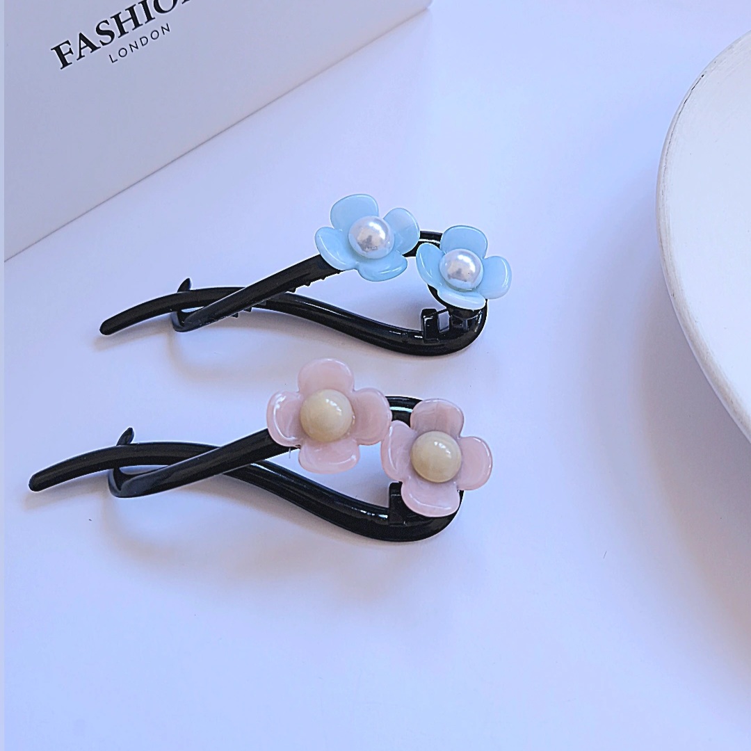 گیره مو چفتی مدل دو گل - Image 4