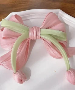 گیره مو فرانسوی طرح گل لاله. گیره فرانسوی.