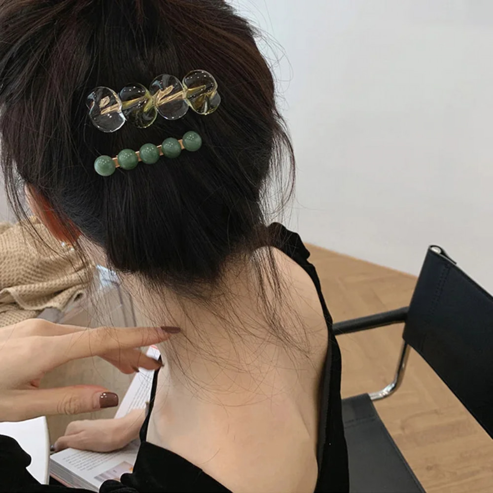 گیره مو وینتیج سبز - Image 5