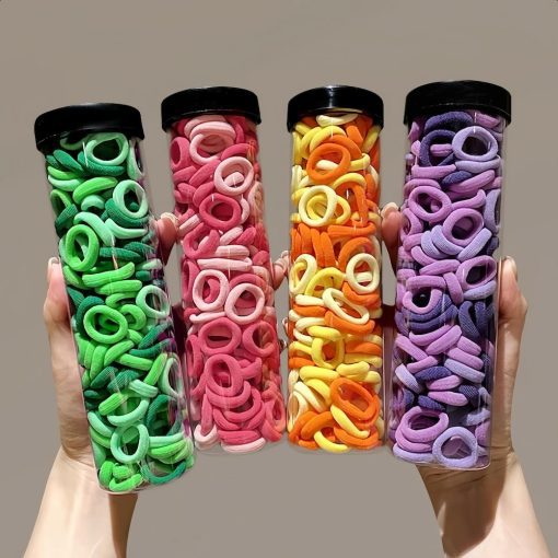 پک کش مو کوچک رنگی ظریف و حوله ای برای بافت مو