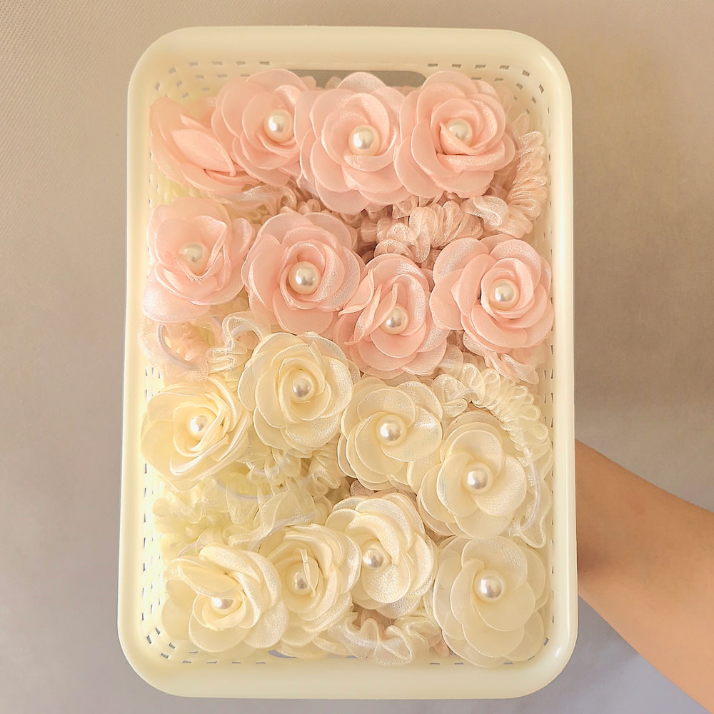 اسکرانچی گل رز مرواریدی - Image 6