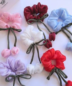 اسکرانچی ساتن گل لاله