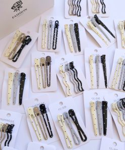 گیره مو فلزی خالخالی