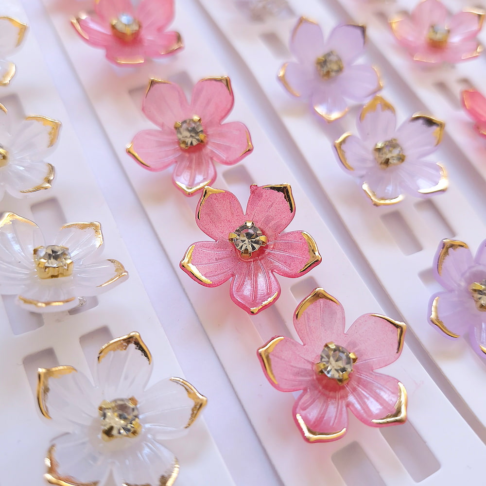 قفل مو گل ساکورا (طرح شکوفه گیلاس ژاپنی)