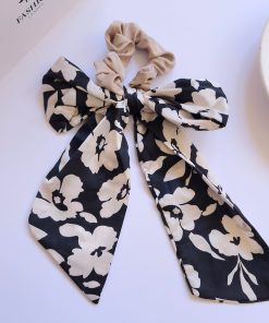 اسکرانچی ساتن پاپیونی گل