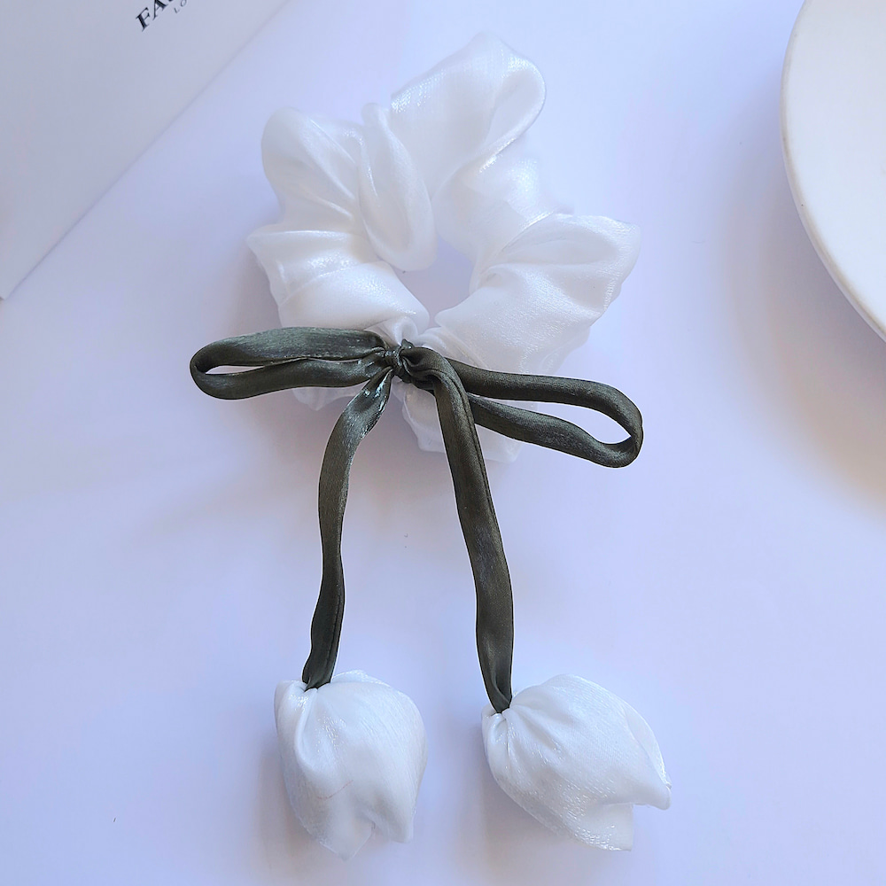 اسکرانچی ساتن گل لاله - Image 6