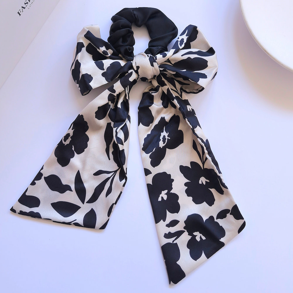 اسکرانچی ساتن پاپیونی گل - Image 3