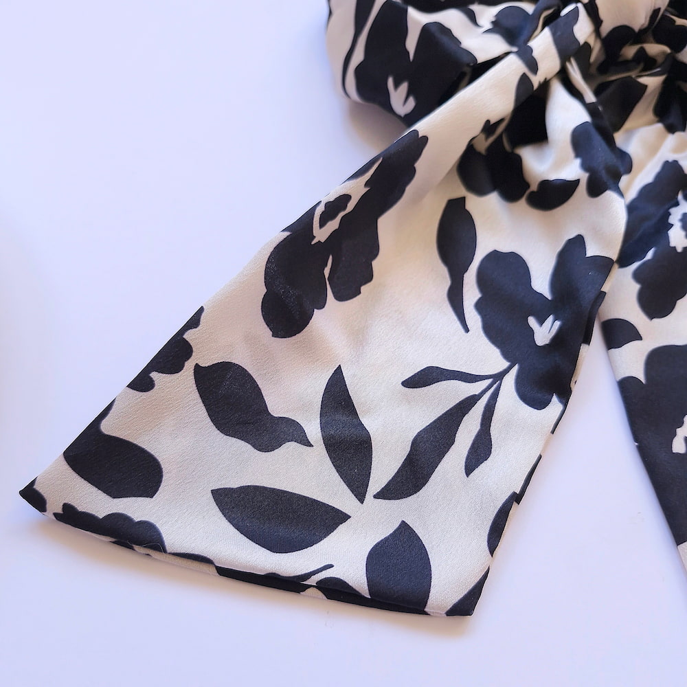 اسکرانچی ساتن پاپیونی گل - Image 7